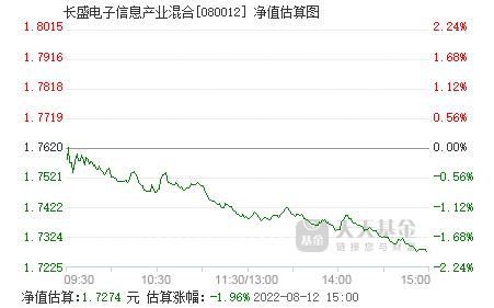 长盛电子信息产业-长盛电子信息产业混合型080012