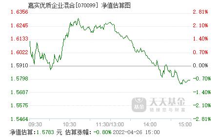 嘉实优质-嘉实优质企业基金070099净值